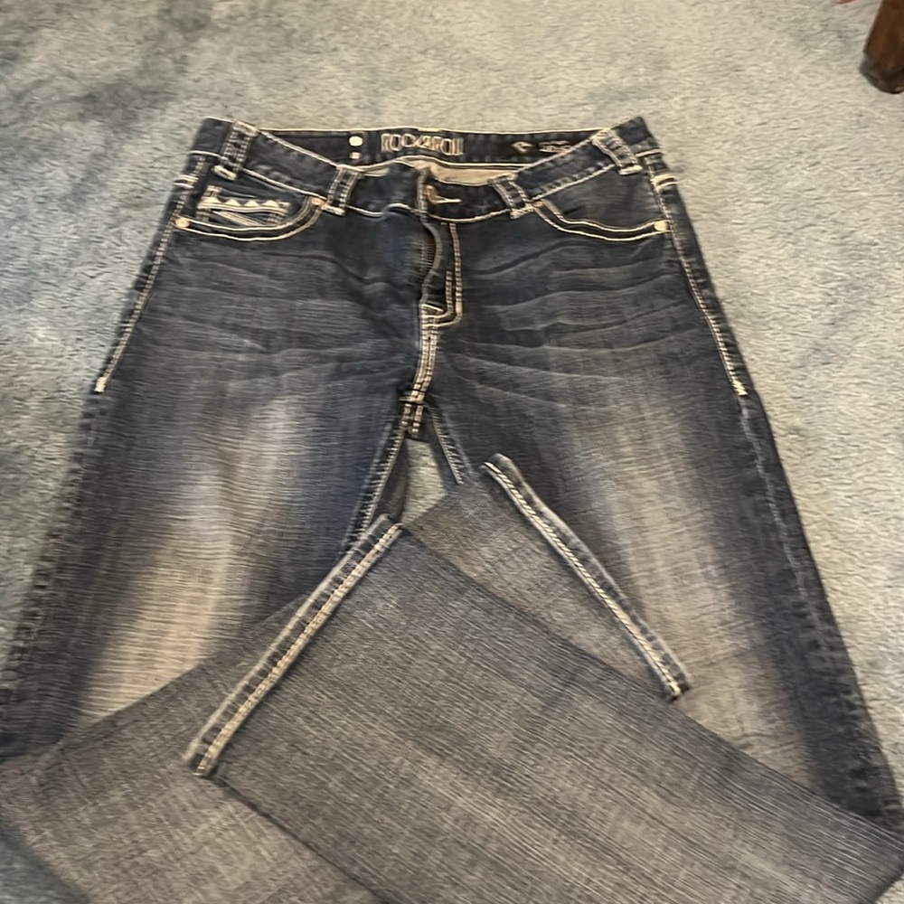 Rock & Roll Denim Relaxed Straight jeans 27 x 32